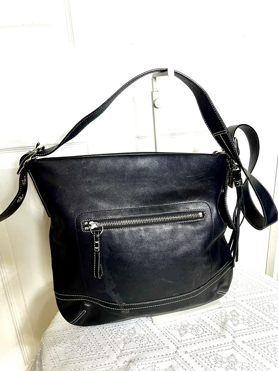 COACH💥VINTAGE💥XL Legacy Black Leather Shoulder Bag | eBay