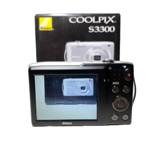 Nikon Coolpix S3300 Digital Camera 16.0MP 6x Optical Zoom Lens HD