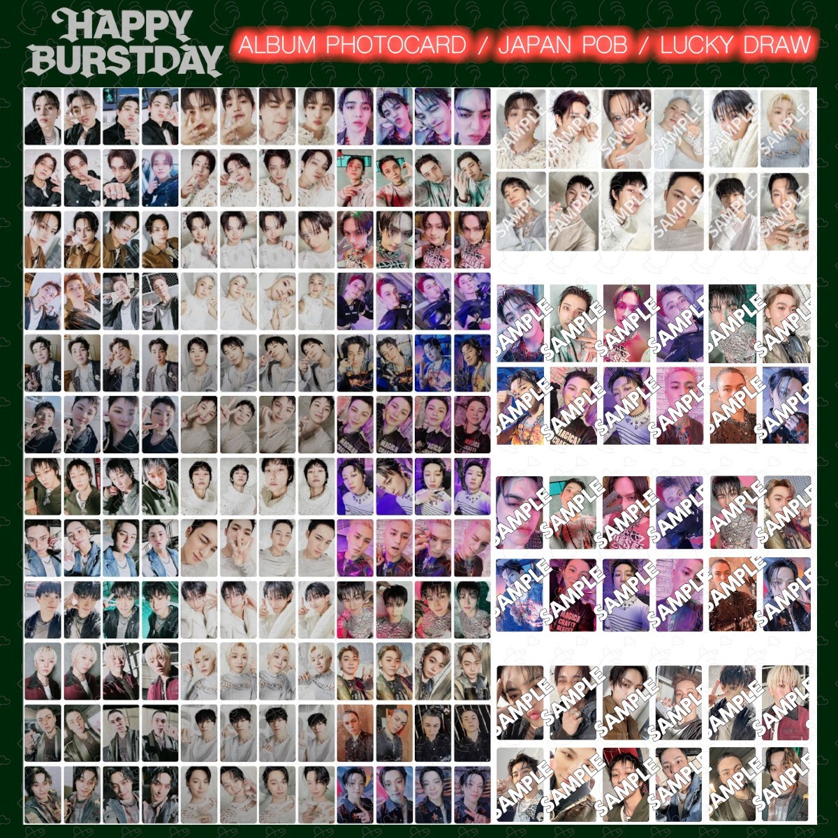 SEVENTEEN HAPPY BURSTDAY ALBUM JAPAN POB LUCKY DRAW ESCAPE MYSELF