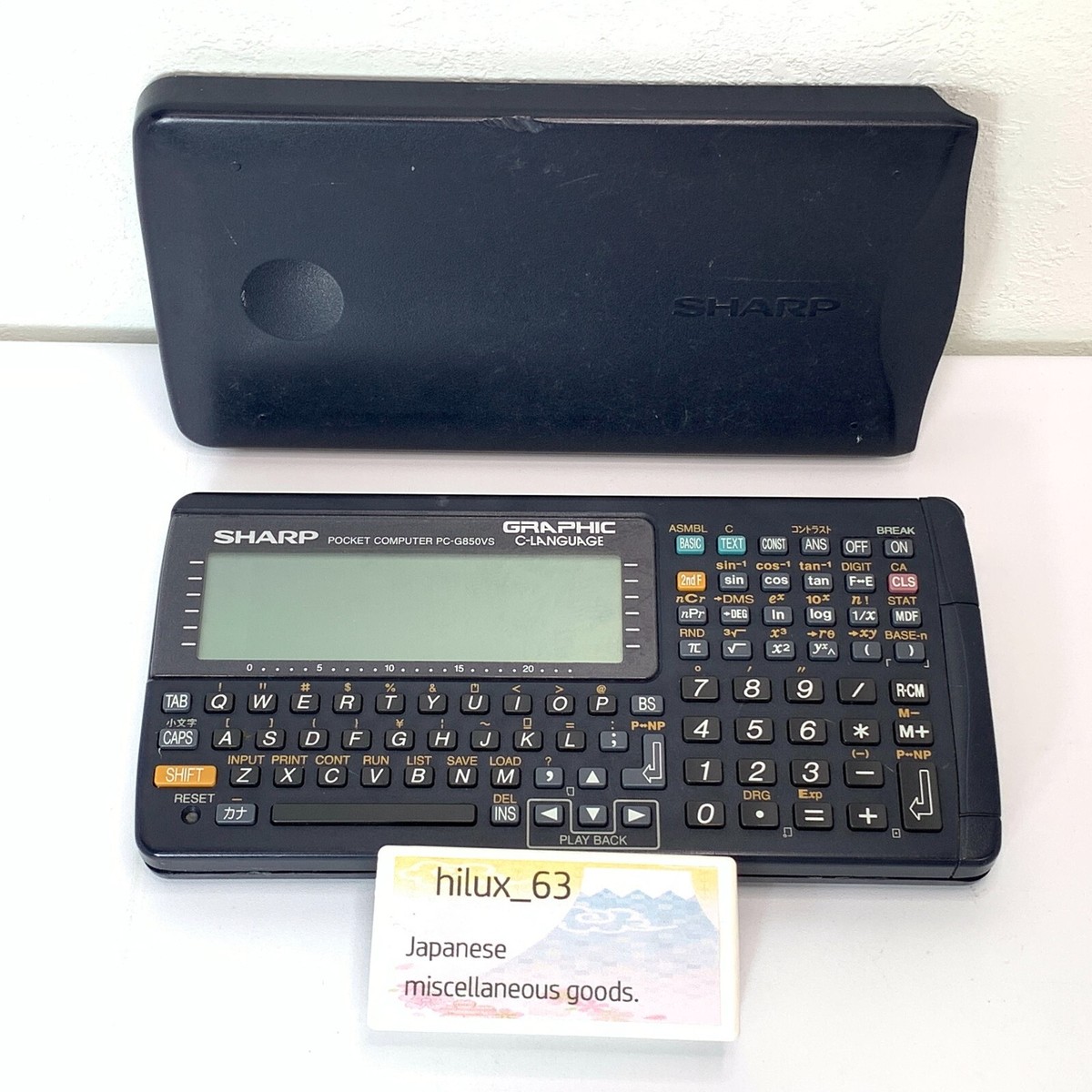 SHARP Pocket computer PC G850VS vintage Function Calculator Tested