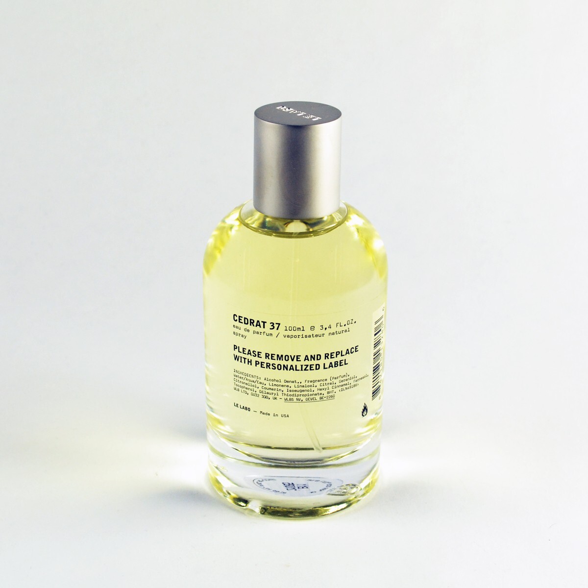 Le Labo CEDRAT 37 Eau De Parfum / EDP Spray - Size 100mL / 3.4 Oz