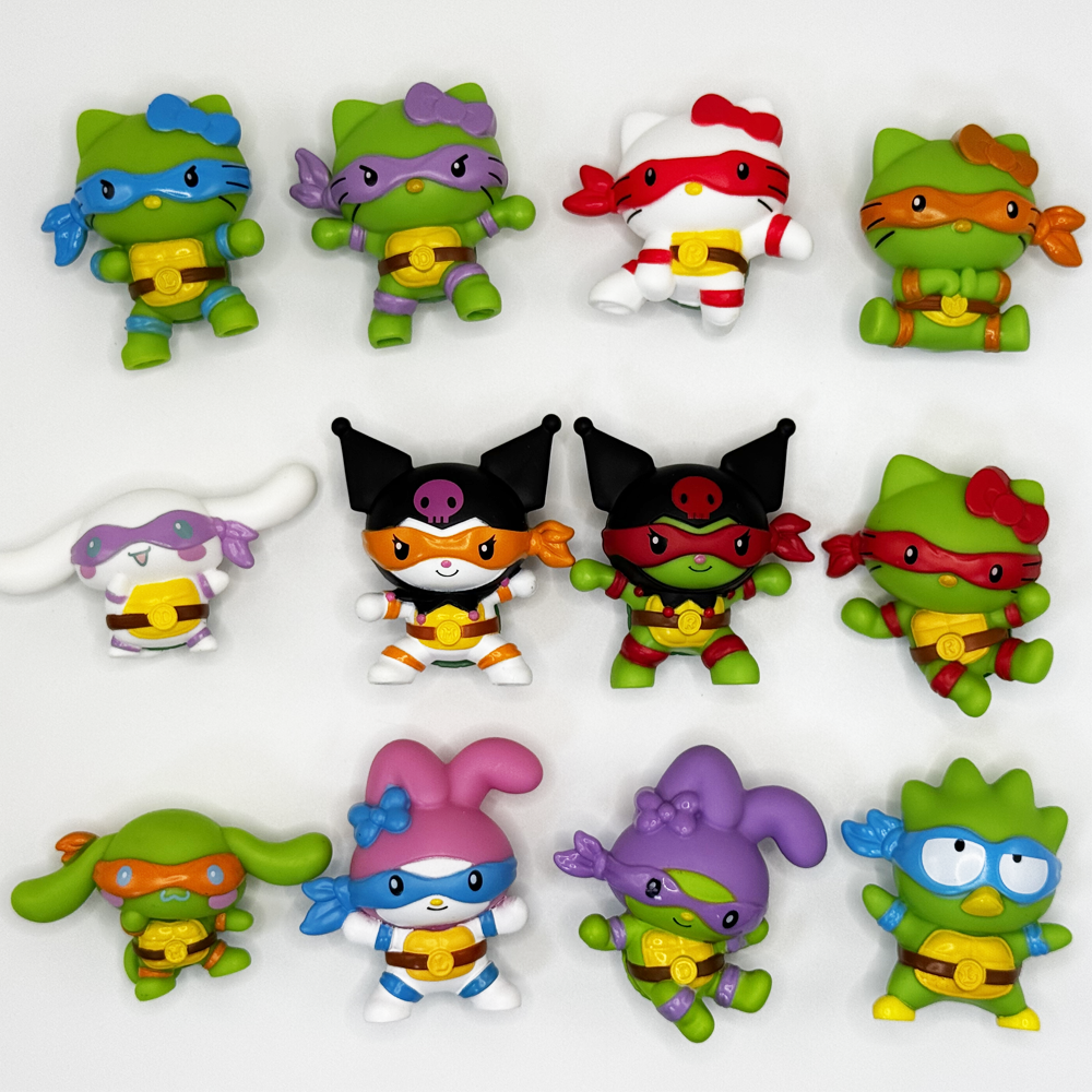 2025 Teenage Mutant Ninja Turtles Hello Kitty Happy Meal Toys 1-12