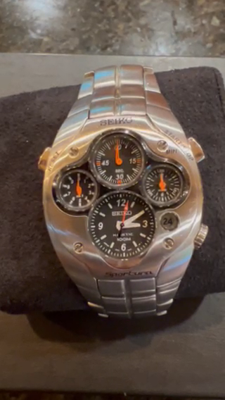 Seiko Sportura SLQ017 Kinetic Men's Watch 9T82-0ADO Limited