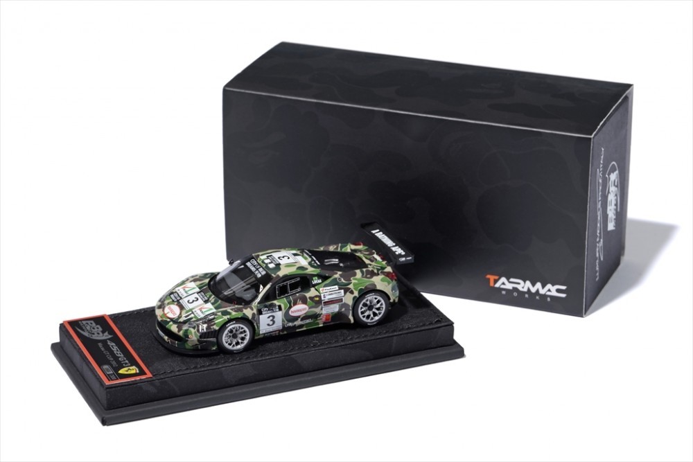 BBR x Tarmac Works x BAPE CAMO 1/43 Ferrari 458 GT3 2012 MACAU GT