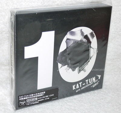 KAT-TUN 10TH ANNIVERSARY BEST 10Ks 2016 Taiwan Ltd 2-CD+DVD+36P