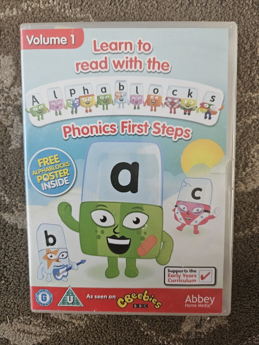 ALPHABLOCKS VOLUME 1 PHONICS FIRST STEPS DVD KIDS CBEEBIES | eBay