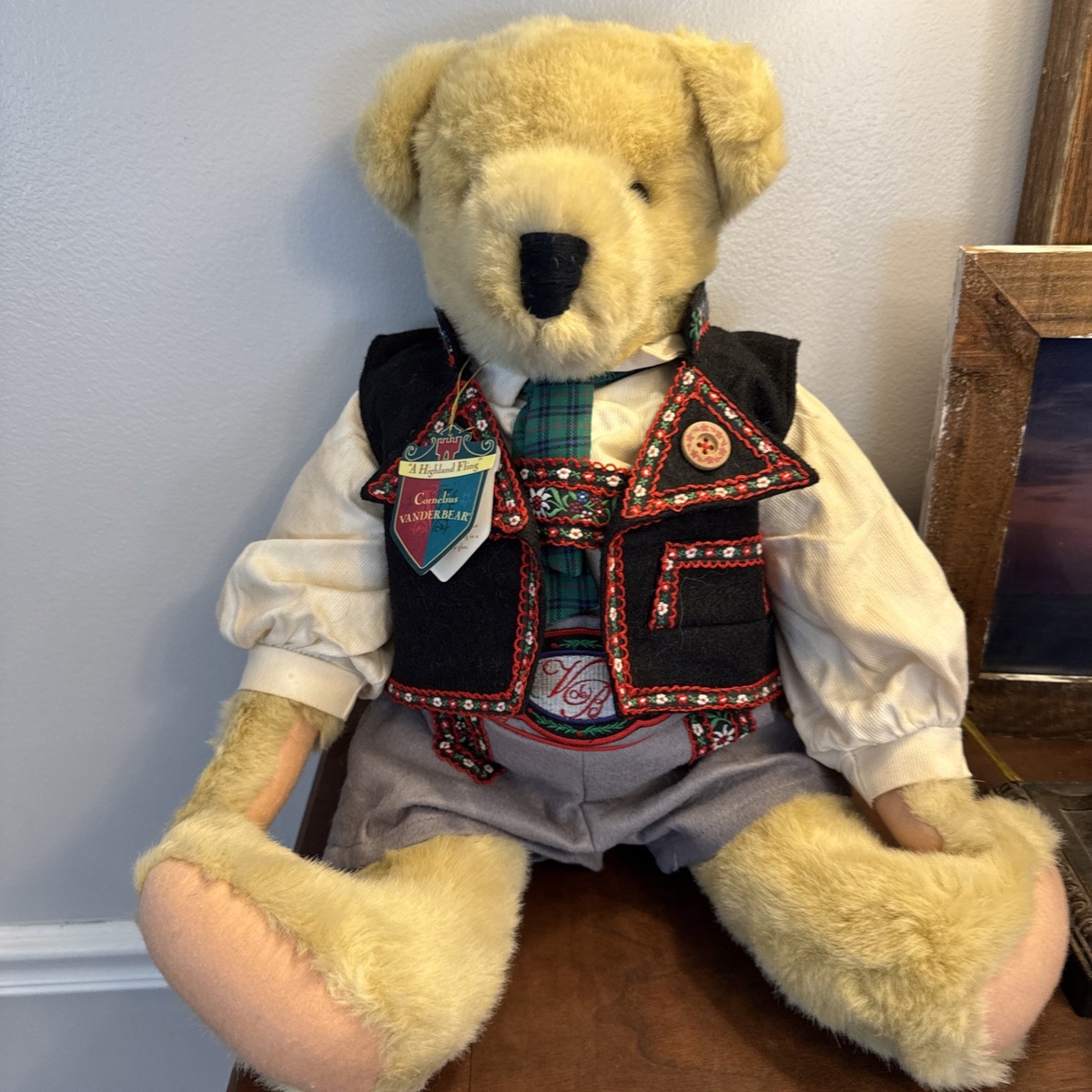 Cornelius German Teddy Bear Plush Jointed Vanderbear Large Plush