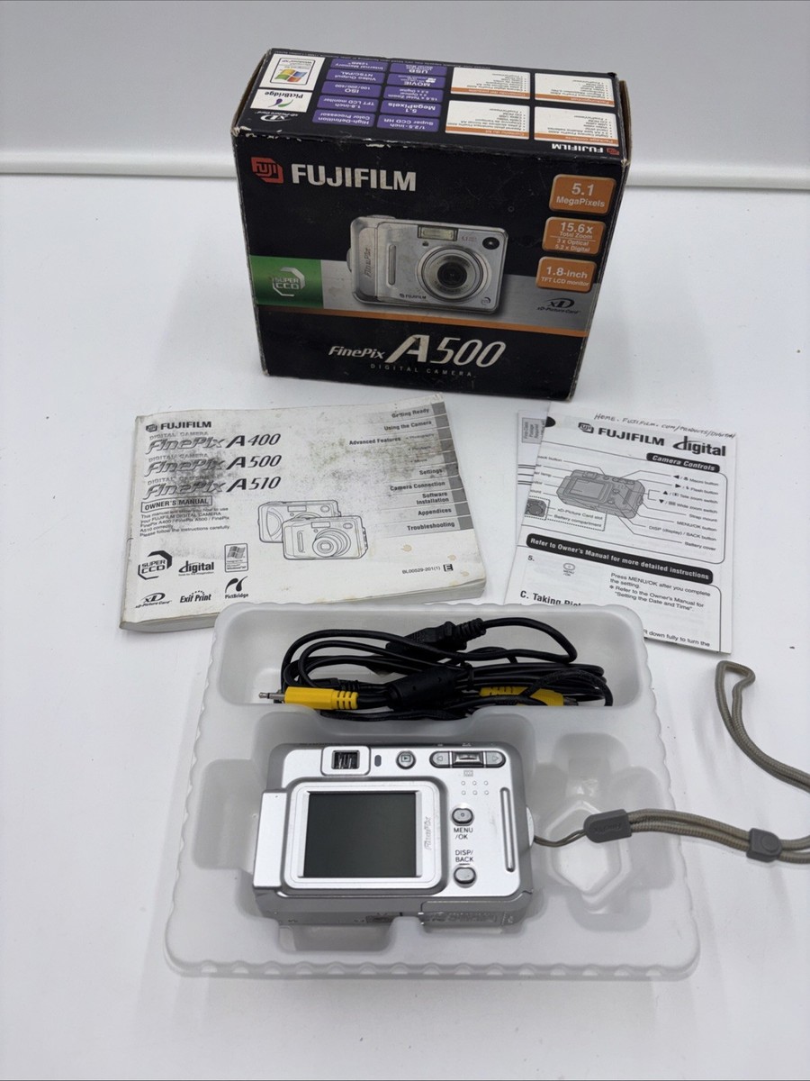Fujifilm FinePix A Series A500 5.1MP Digital Camera - Silver for