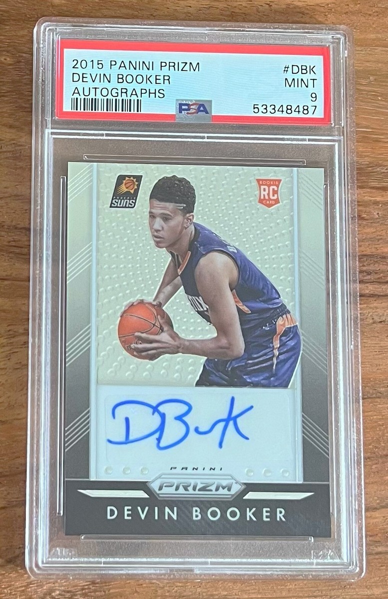 2015 Panini Prizm Devin Booker RC Rookie Autographs Auto #DBK PSA