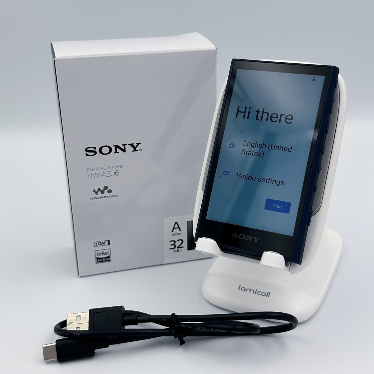 SONY NW-A306 Blue WALKMAN 32GB Hi-Res Audio Player English