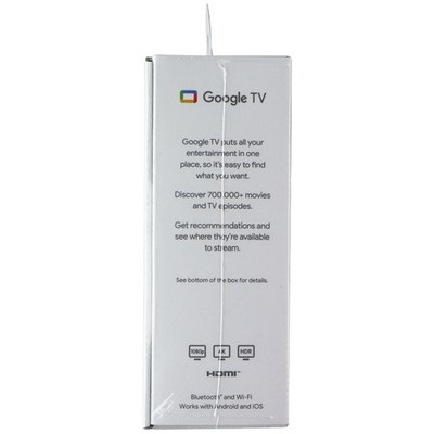 Google 4K Chromecast with Google TV - Snow (GA01919-US
