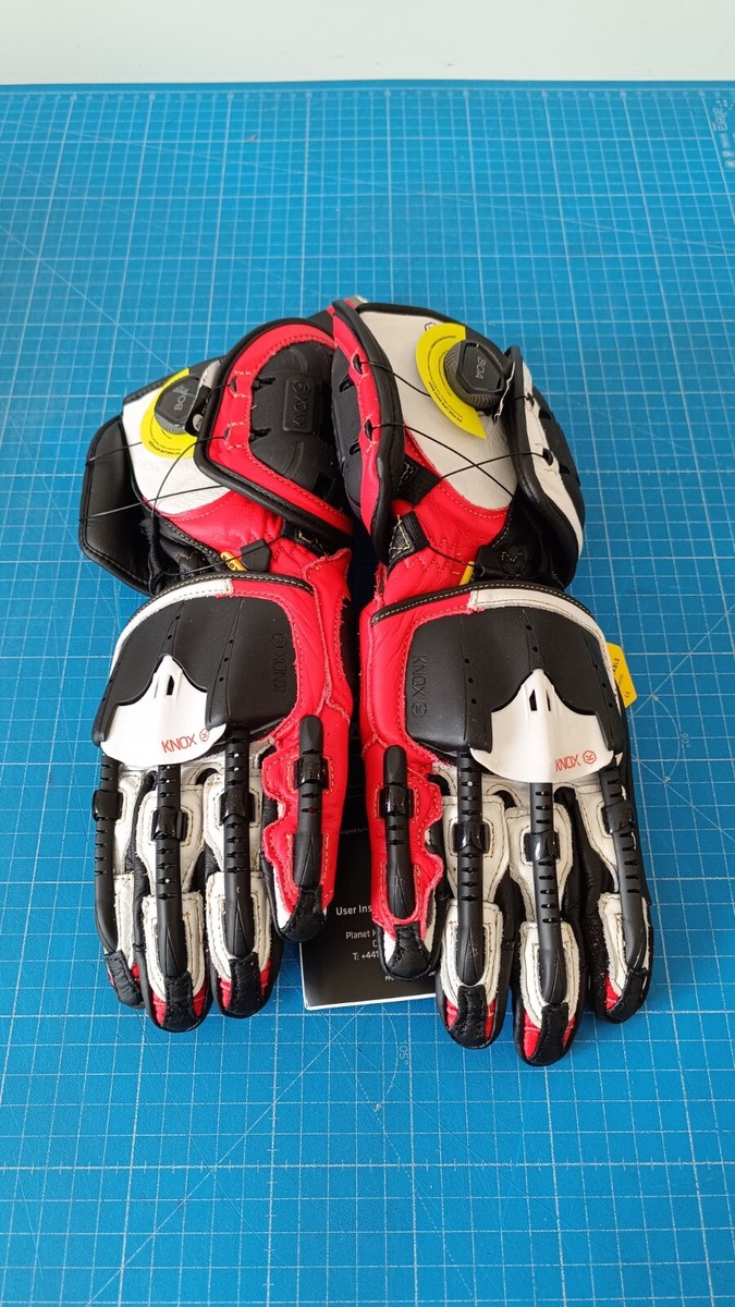 Knox Handroid MK4 Red Motorradhandschuhe (S) | eBay
