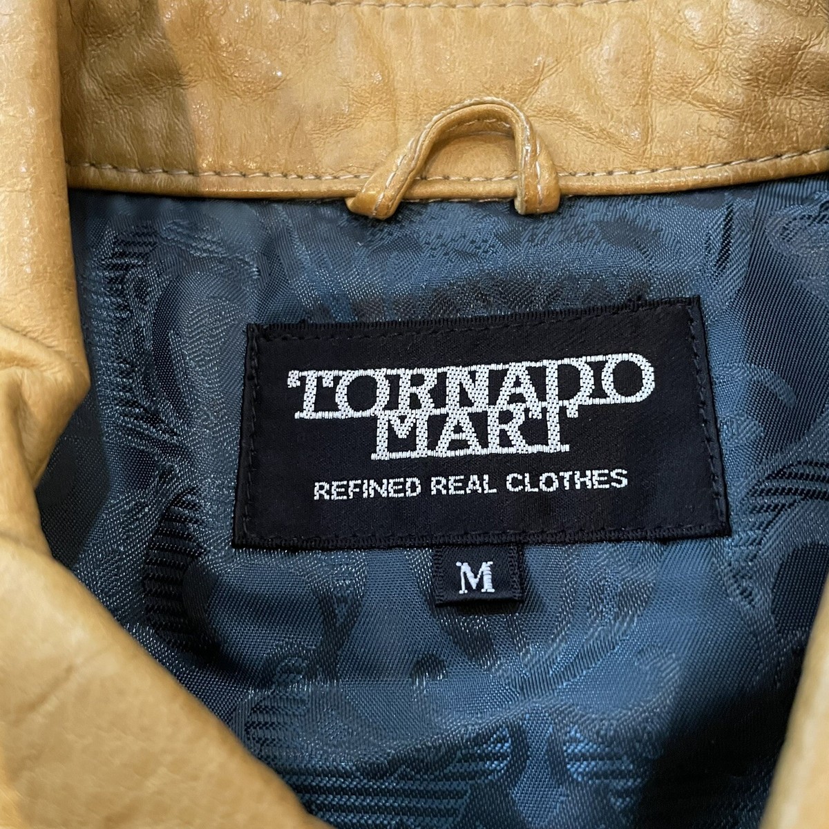 Tornado Mart Japan Yellow Leather Shirt Jacket Zip-up Men's M | eBay