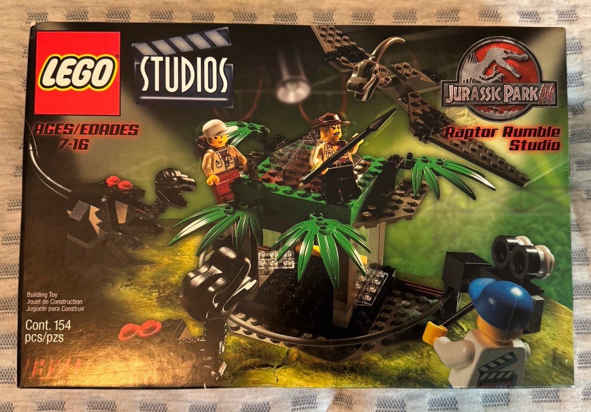Raptor Rumble Studio Lego Set 1370 Jurassic Park NEW In Box Sealed