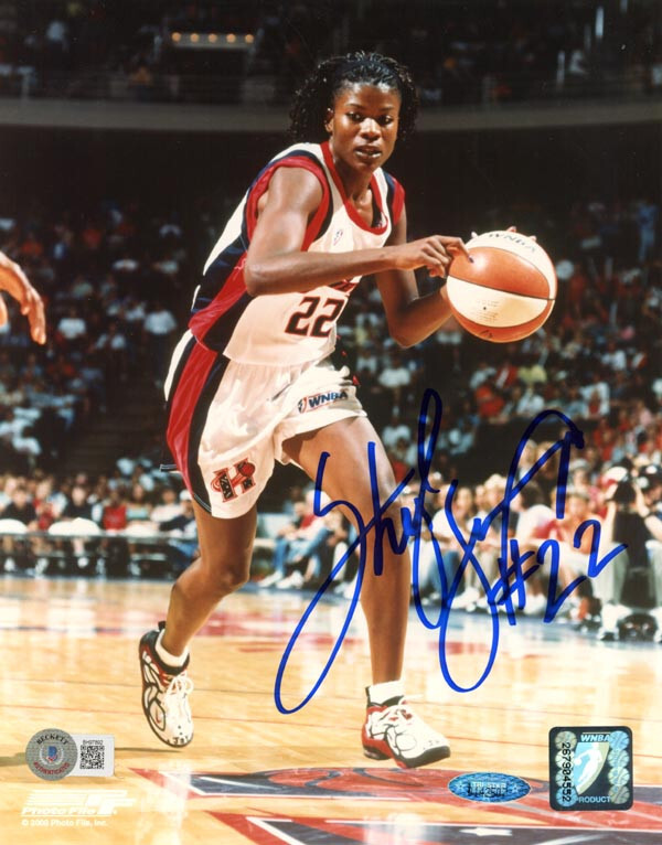 SHERYL SWOOPES SIGNED 8x10 PHOTO HOUSTON COMETS WNBA HOF LEGEND