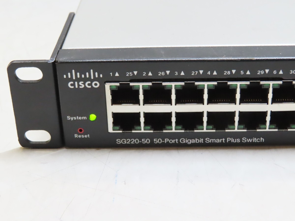 Cisco SG220-50 50-Port Gigabit Smart Plus Switch | eBay