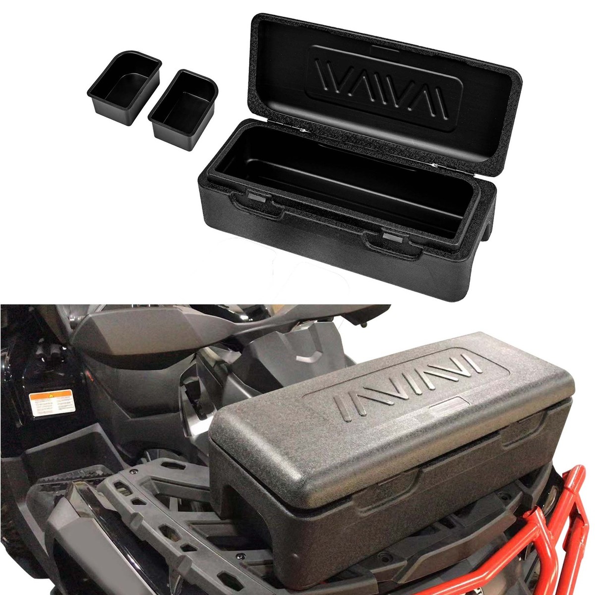 Universal ATV Rack Front Basket UTV Rear Cargo Storage box Trunk