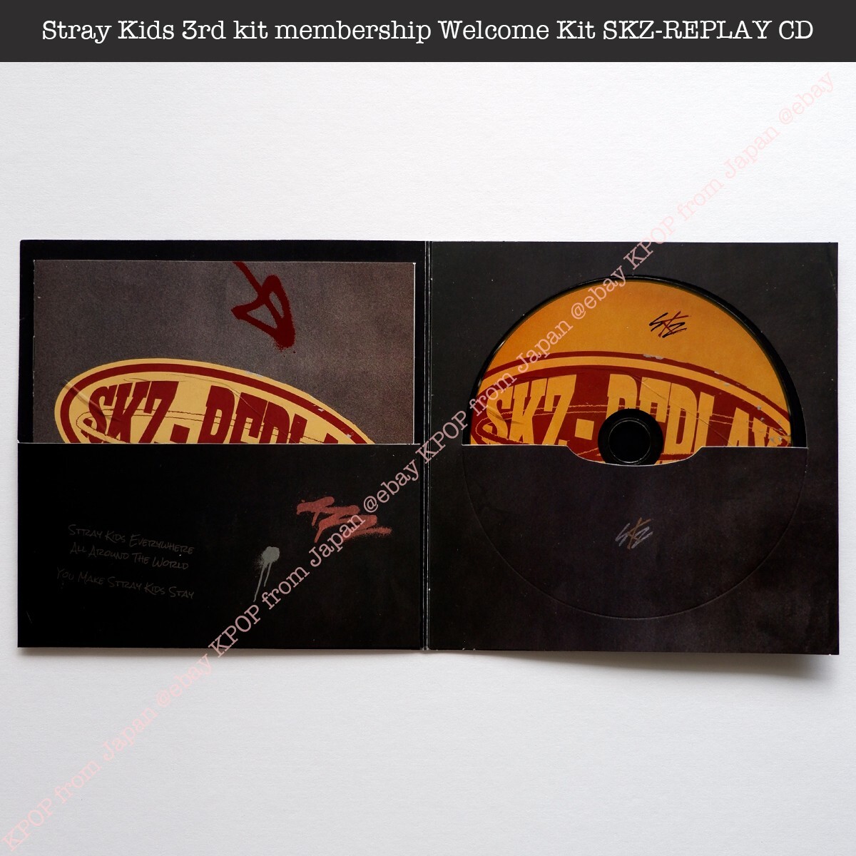 Official Stray Kids 3rd kit membership Welcome Kit SKZ-REPLAY CD A