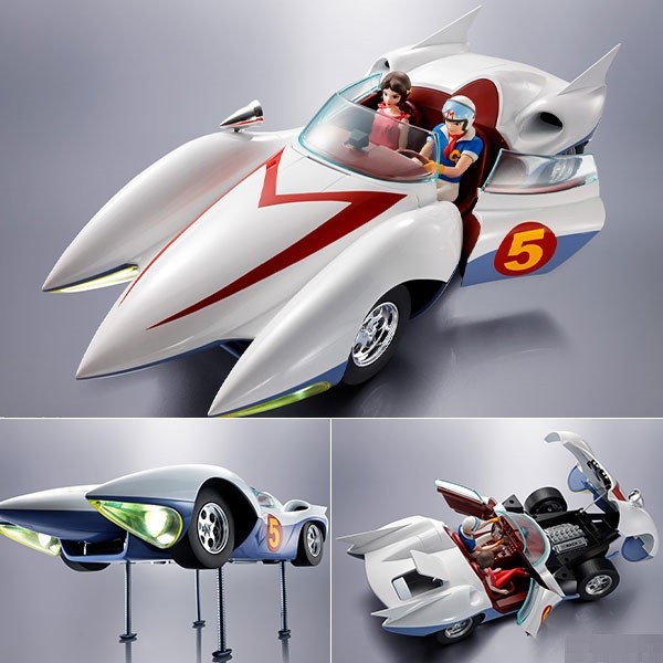Chogokin Mach GoGoGo Speed Racer Mach 5 die-cast 1/18 model Bandai