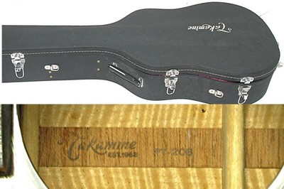 Electric Acoustic Guitar Takamine PT-206 Hawaiian Koa with Hard