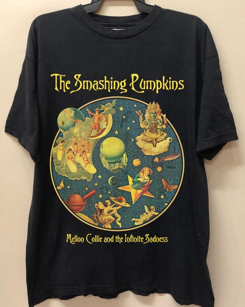 Vintage 1996 The Smashing Pumpkins Band Tour T-Shirt, Short Sleeve