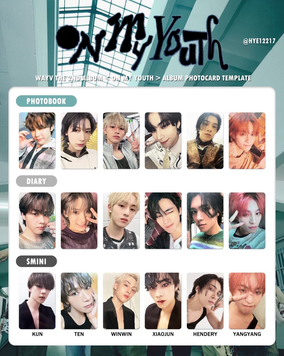 NCT WAYV 2nd Album ON MY YOUTH OFFICIAL PHOTOCARD ALBUM - 威神V | eBay