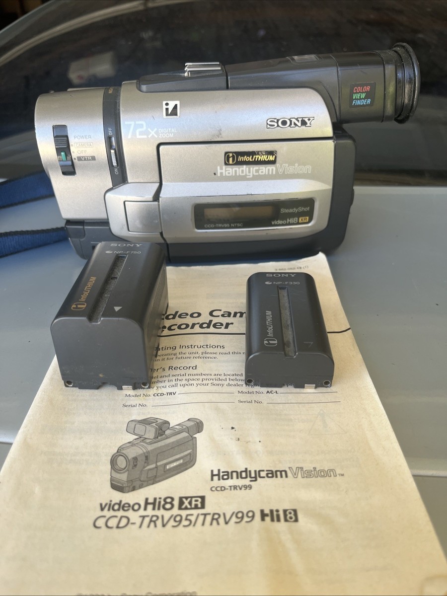 Sony CCD-TRV95 8mm Hi8 Video Camera Night Shot Digital Handycam