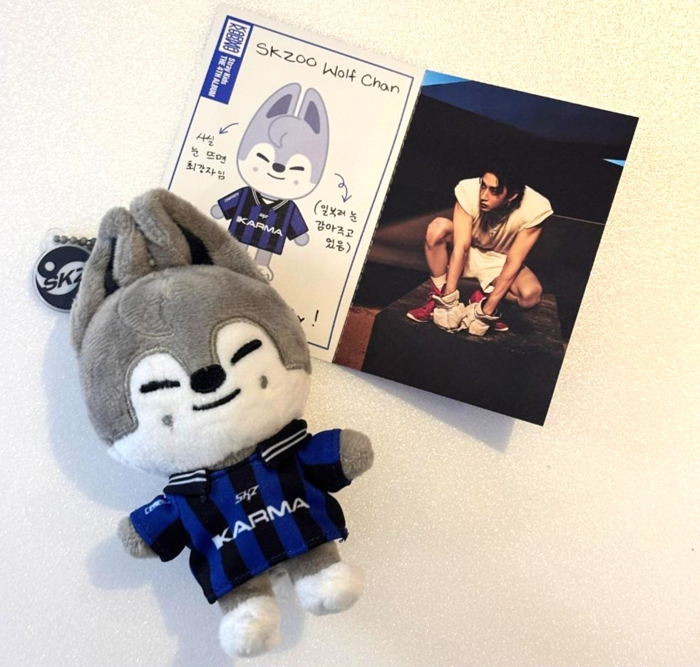 Stray Kids Skzoo KARMA Plush Doll Keyring Wolf Chan Bang Chan