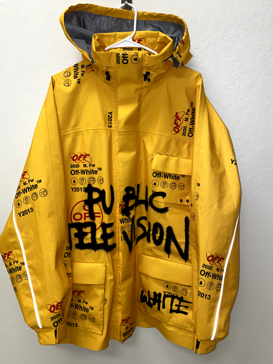 Off-White x Goretex Public Television Graffiti Ski Jacket | eBay