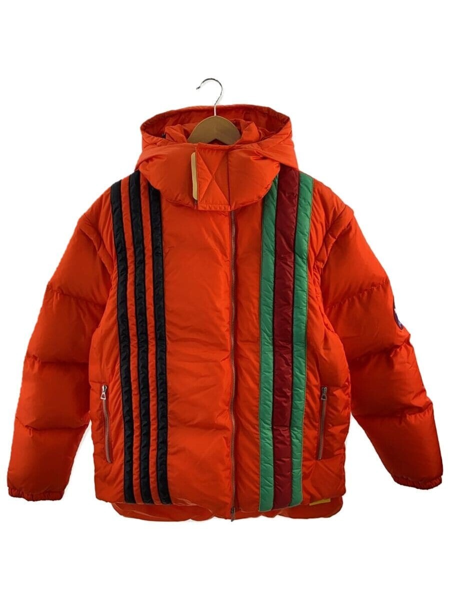 GUCCI × adidas Nylon 2WAY Down Jacket 713712 ZALCH Plain Orange