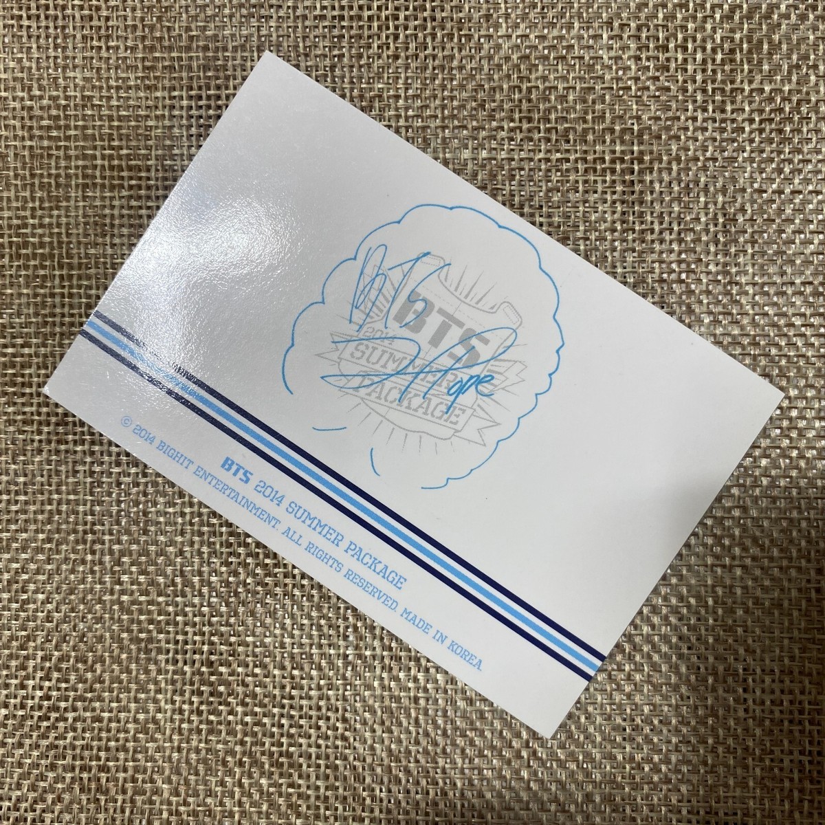 BTS J-HOPE [ Summer Package 2014 ] Official Photocard / New, Ultra