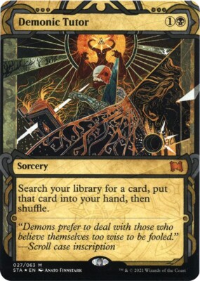 Foil Etched Demonic Tutor | eBay