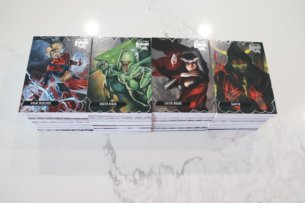 2023 Fleer Marvel Ultra Midnight Sons Complete Base Set #1-100