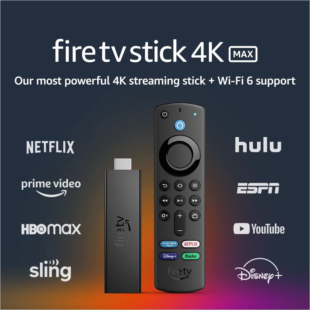 Fire TV Stick 4K Max streaming device Wi-Fi 6 Alexa Voice Remote