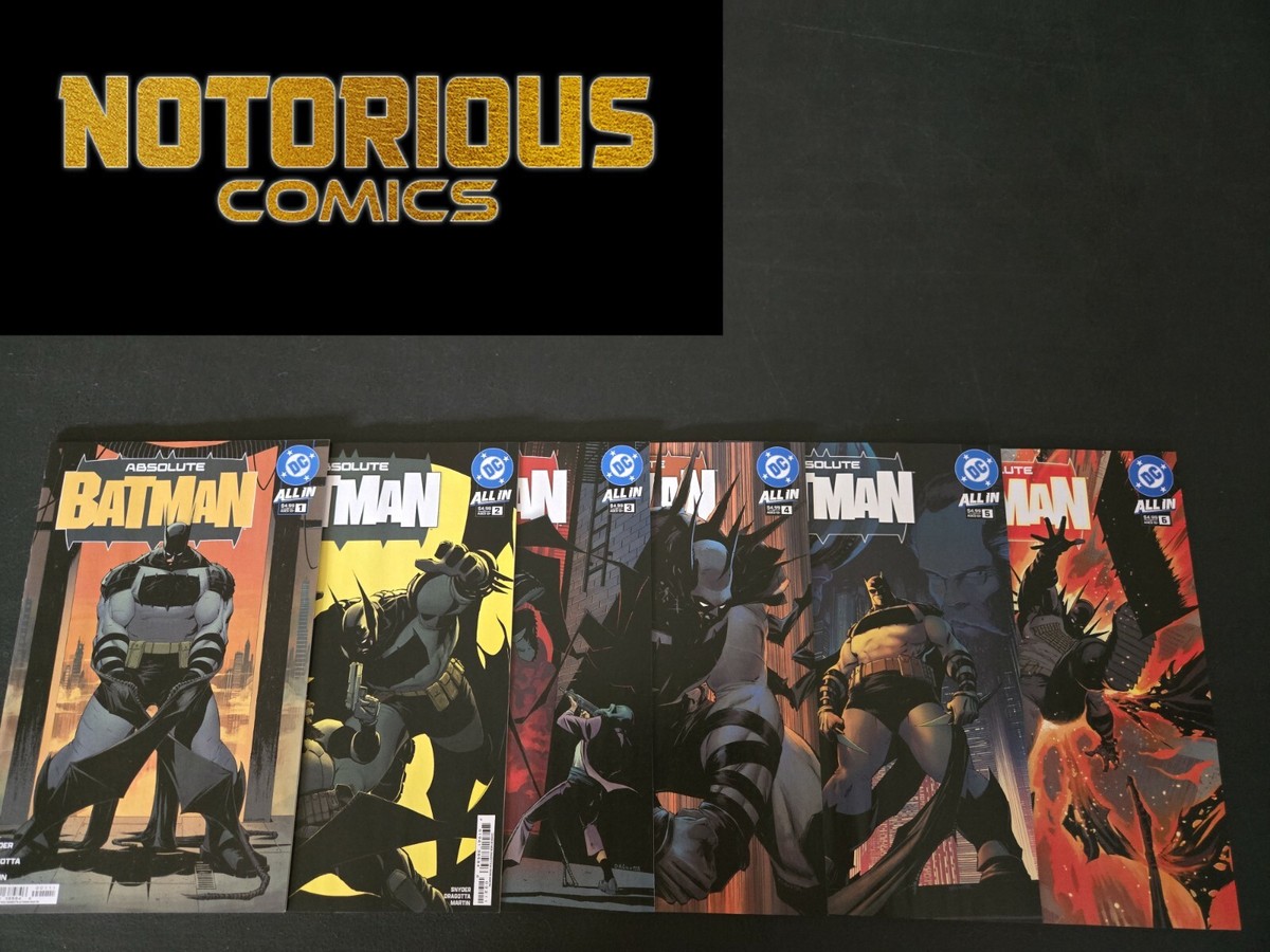Absolute Batman 1 2 3 4 5 6 Complete Comic Lot Run Set DC 1st