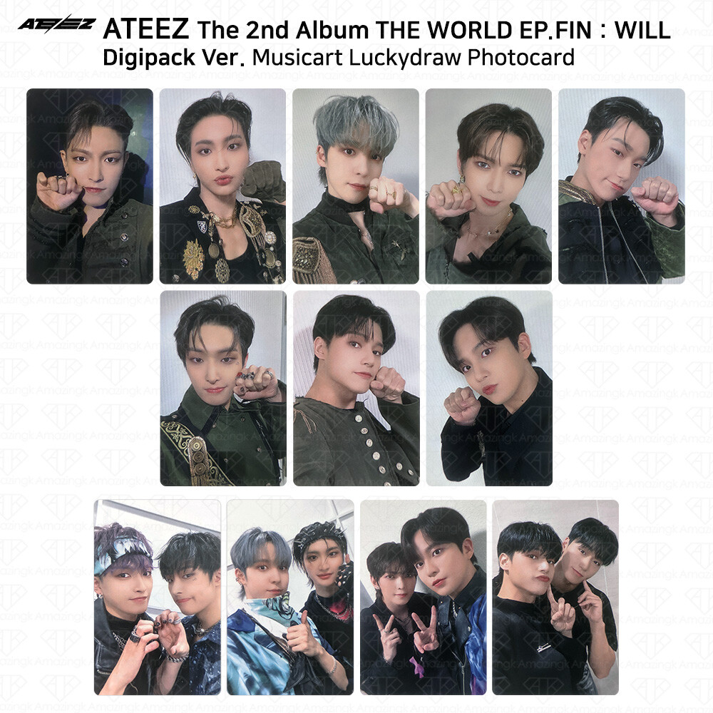 ATEEZ The 2nd Album WORLD EP.FIN WILL Musicart Lucky Draw