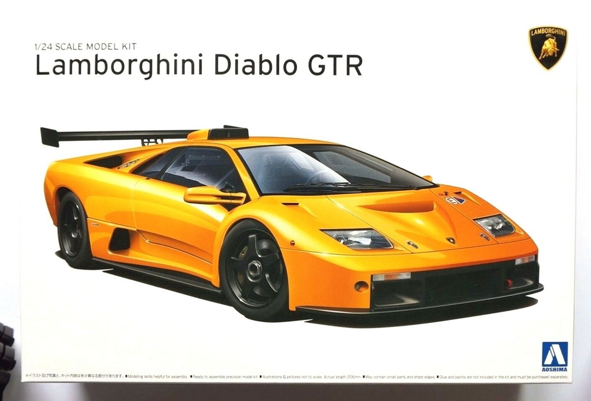 AOSHIMA 1/24 Lamborghini Diablo GTR super car series No.25 scale