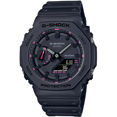 CASIO G-SHOCK GA-2100P-1AJR Analog Digital Watch Black Pink 42.9mm