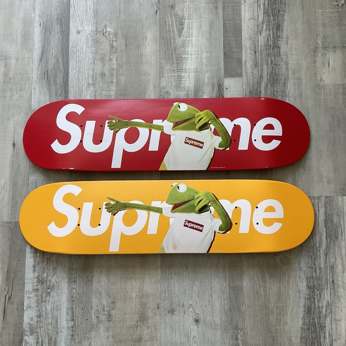 Supreme Kermit Skate Deck (Red & Yellow) | eBay
