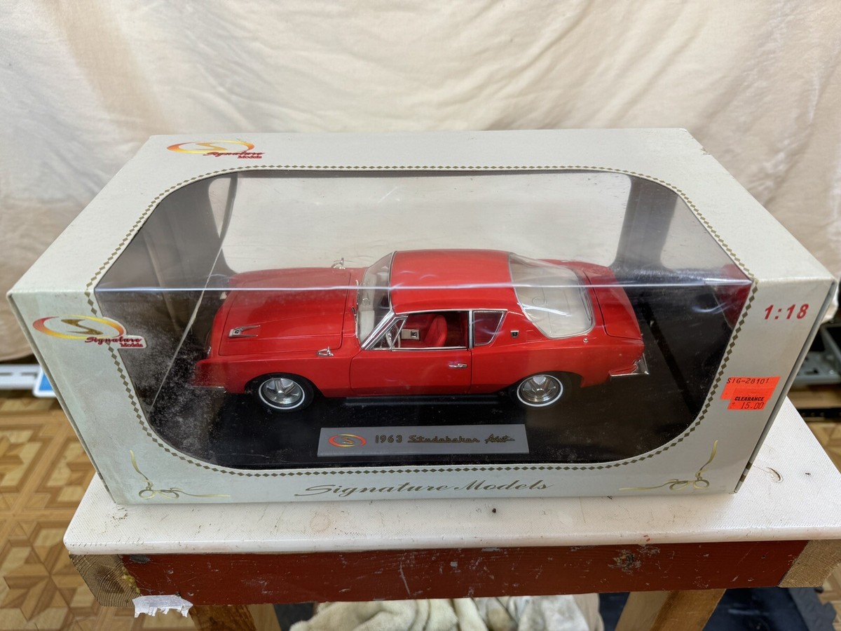 Signature Models 18101 1:18 1963 Studebaker Avanti (Red) “NEW “ | eBay