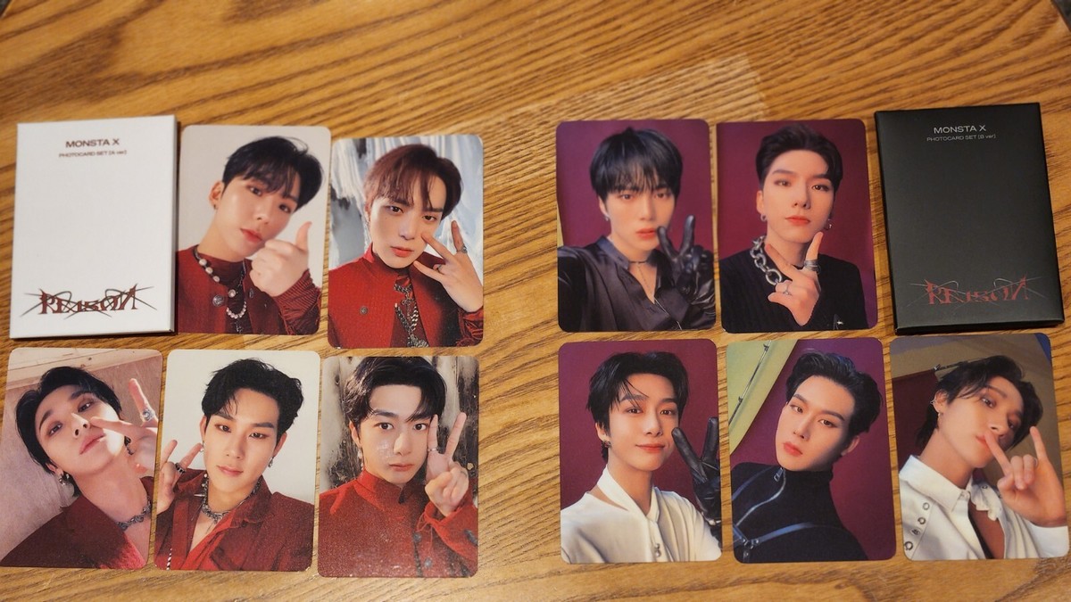 MONSTA X photocard set A.B VER REASON POPUP soundwave MONSTAX | eBay
