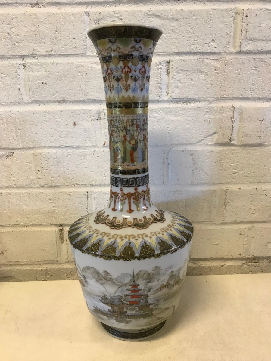 陶瓷多色古董日本原创古董花瓶| eBay