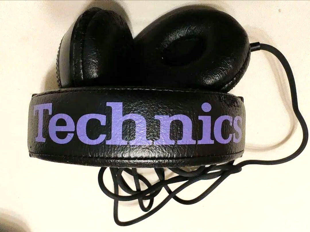 Technics RP-DJ1200 DJ Headphones Used Free Shipping Black & Purple