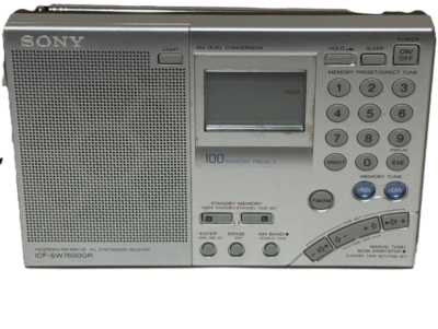 Sony ICF-SW7600GR World Band Receiver AM/FM/SW/SSB Radio Used from