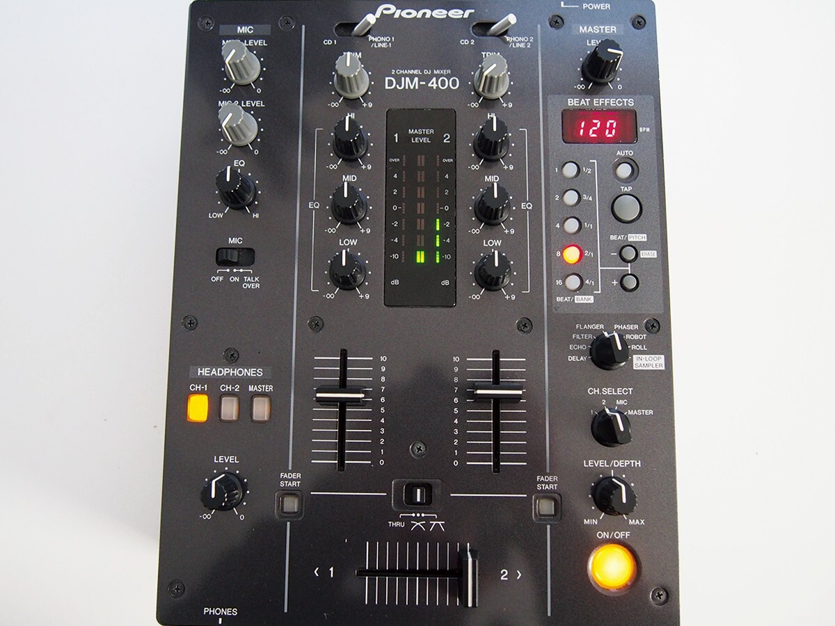 Pioneer DJ DJM-400 Black 2-channel Effects Audio Mixer DJM400