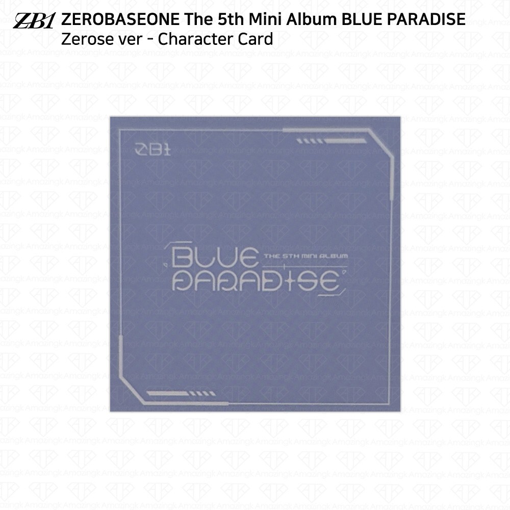 ZEROBASEONE ZB1 5th Mini Album Blue Paradise Official Photocard