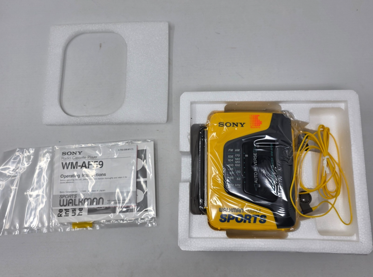 Sony Walkman Sports Cassette Player / FM/AM Radio WM-AF59 *TESTED
