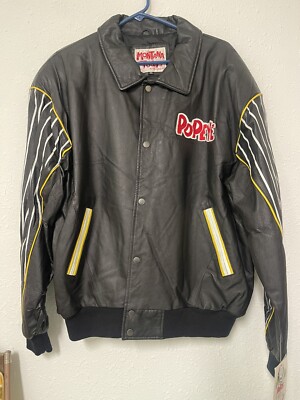 New With Tags 1994 POPEYE Montana Toons Leather Jacket RARE