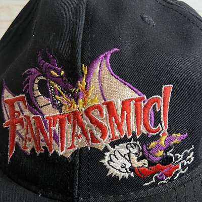 Vintage Fantasmic Disneyland Hat USA MADE Rare Graphic Mickey 90s