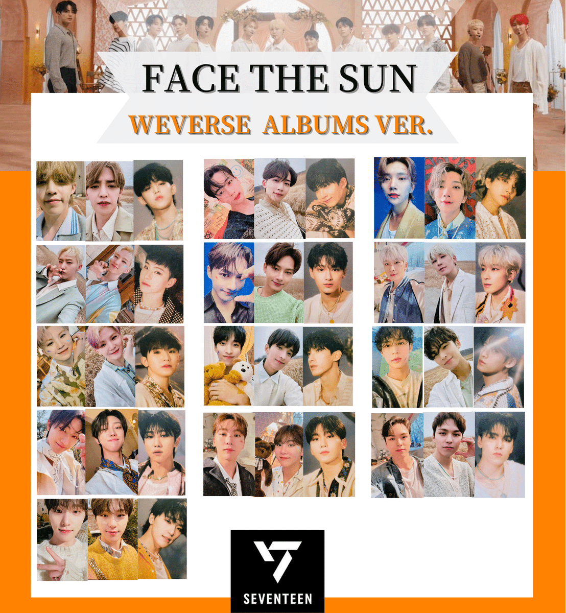 SEVENTEEN Face the Sun Photo Card Weverse Album ver. Official